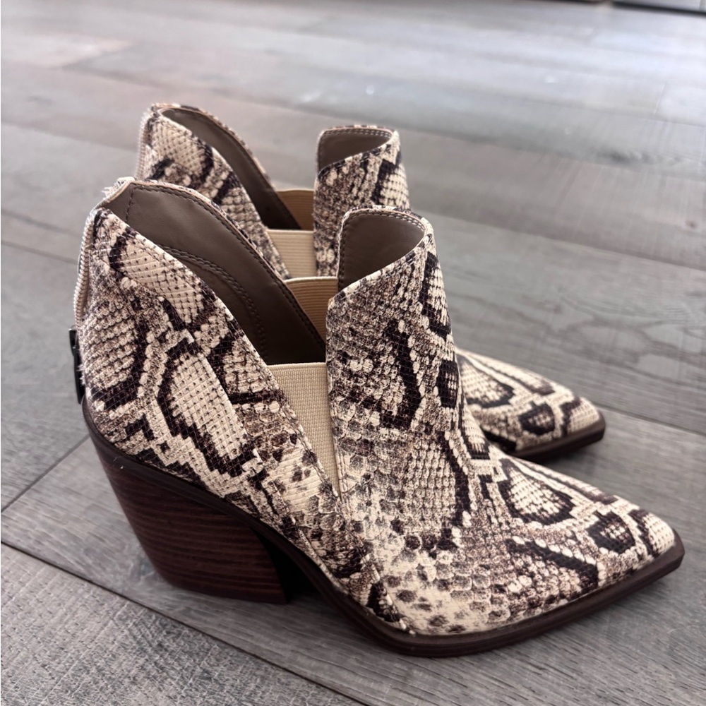 Snakeskin Ankle Boots